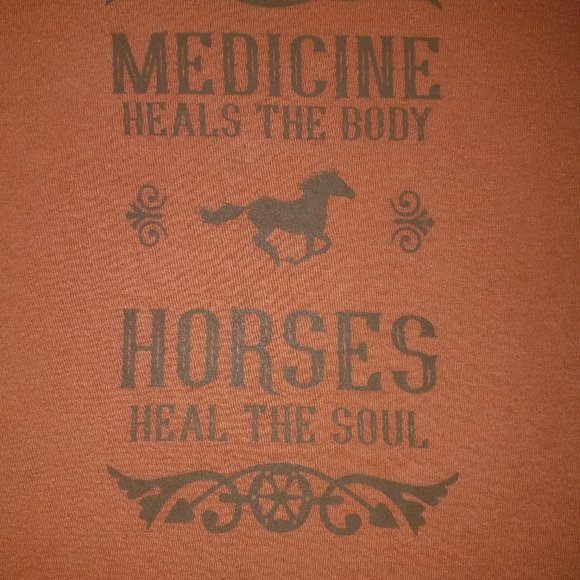 Port & Company Tee Shirt - Equine Motif - Picture 2 of 7